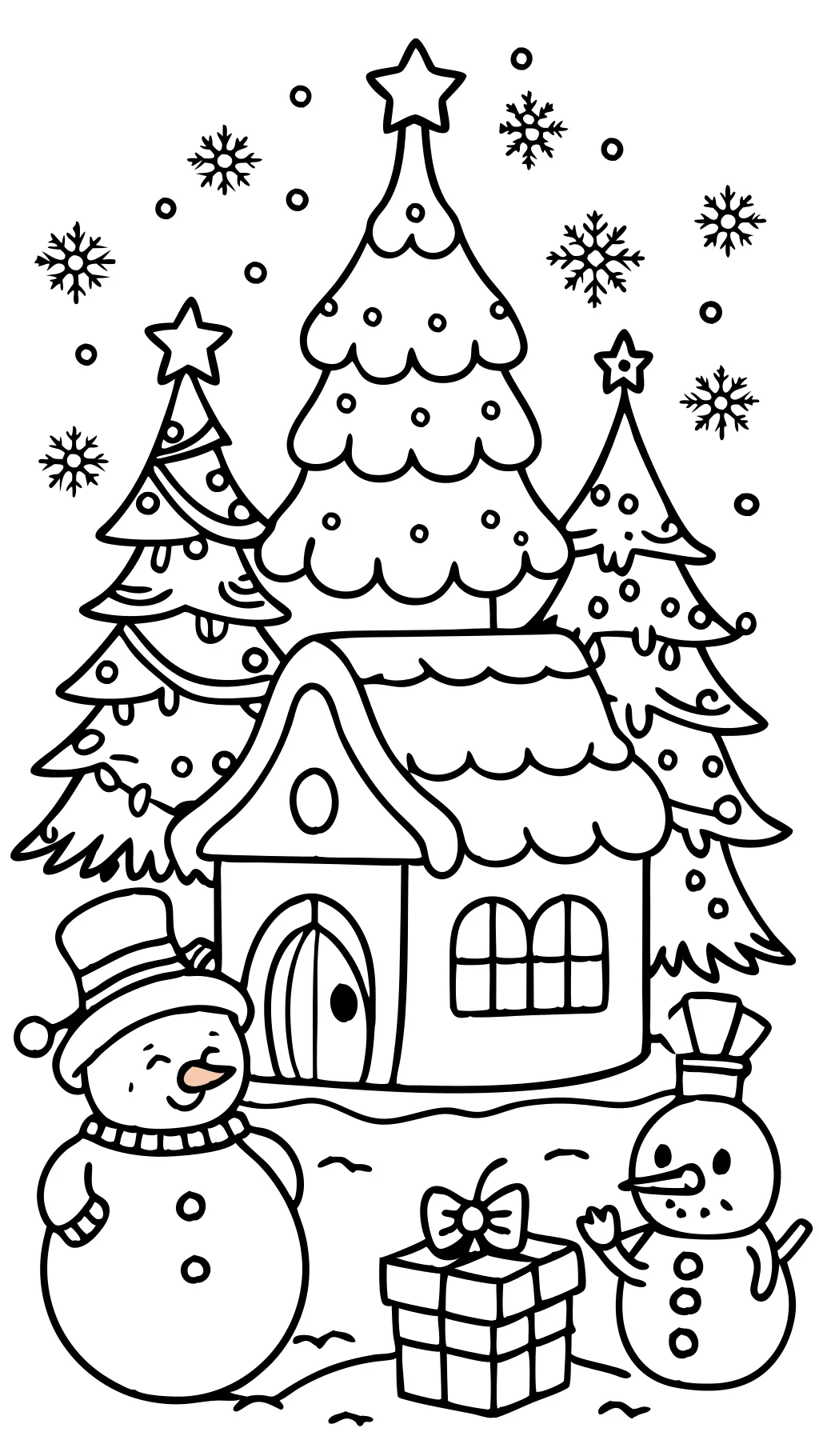 free coloring christmas pages